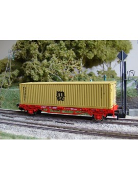 Wagon plat DB Cargo + container MSC