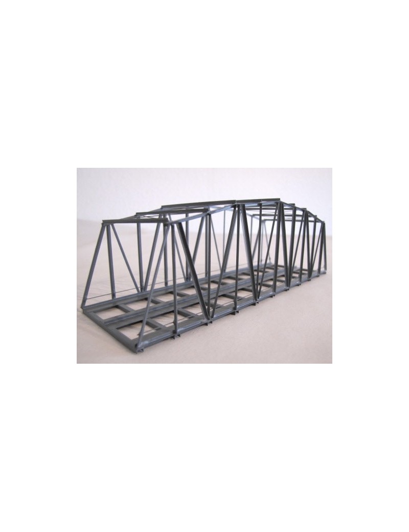 Double tracks metal truss bridge 18 cm