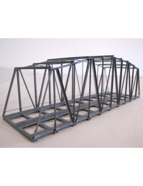 Double tracks metal truss bridge 18 cm