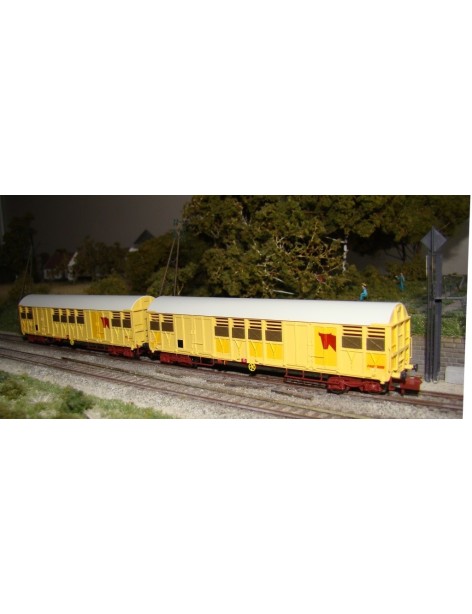 Set de 2 wagons Gakkss 14-6 SNCF délavés