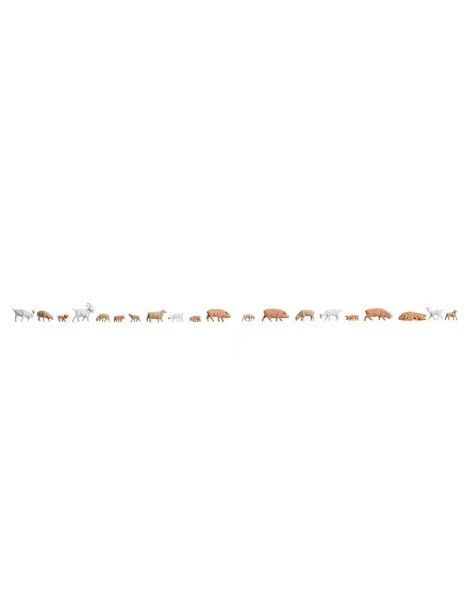 Jeu de 20 petits animaux domestiques