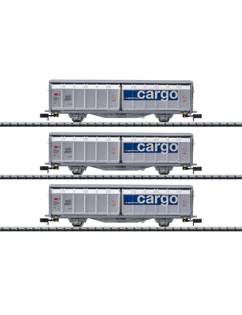 Coffret de 3 wagons Hbbillns SBB Cargo