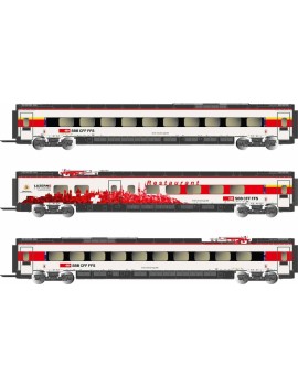 Set of 3 SBB complementary coaches