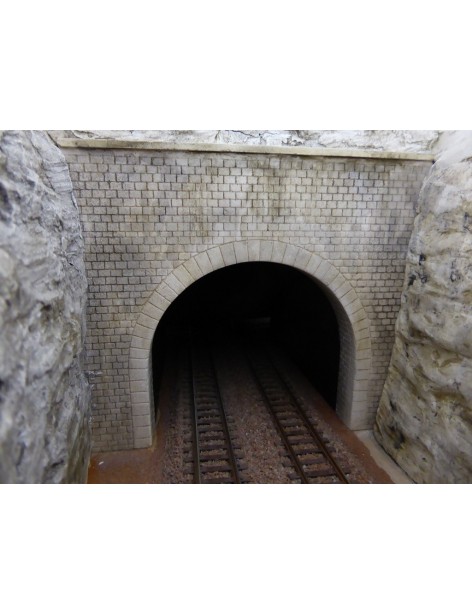 Burgundy tunnel portal wheatered