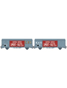 Set of 2 EVS SNAV wagons with high roof Lambert & Valette era III