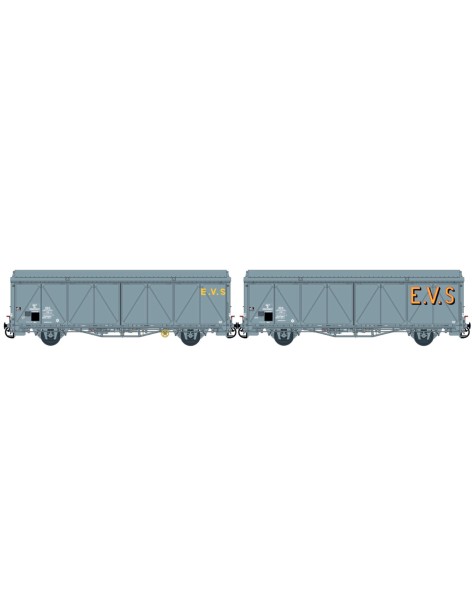 Set de 2 wagons SNAV toits hauts EVS époque