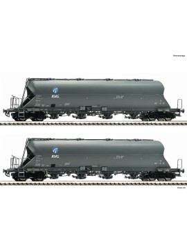 Set de 2 wagons silos Uacs-x DB KKG
