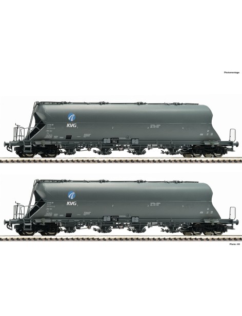 Set de 2 wagons silos Uacs-x DB KKG