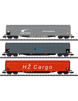 Set de 3 wagons Rils ZSSK Cargo, CD Cargo et HZ Cargo